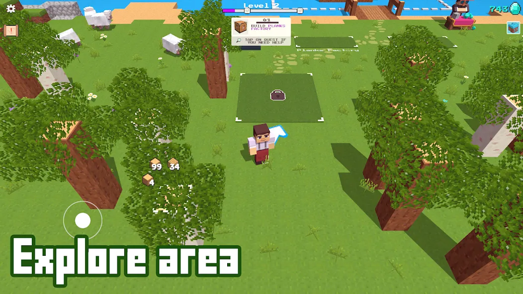 Скачать взлом CubeCrafter на Андроид — Безлимитные ресурсы и ускоренная крафтинг — скриншот 1