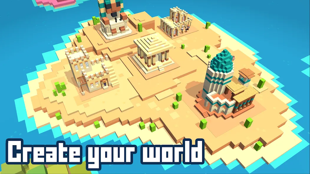 Скачать взлом CubeCrafter на Андроид — Безлимитные ресурсы и ускоренная крафтинг — скриншот 4