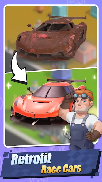 Скачать взломанную Car Fix Inc - Mechanic Garage — Много денег и ресурсов — скриншот 3