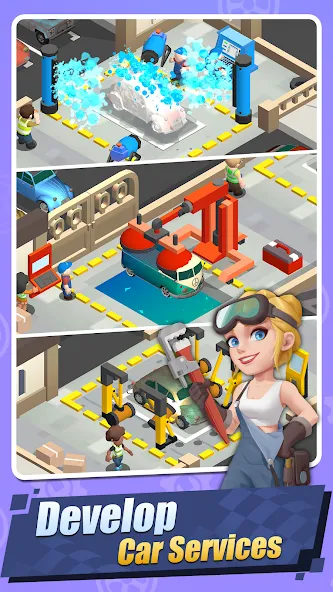 Скачать взломанную Car Fix Inc - Mechanic Garage — Много денег и ресурсов — скриншот 4