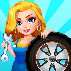 Скачать взломанную Car Fix Inc - Mechanic Garage — Много денег и ресурсов