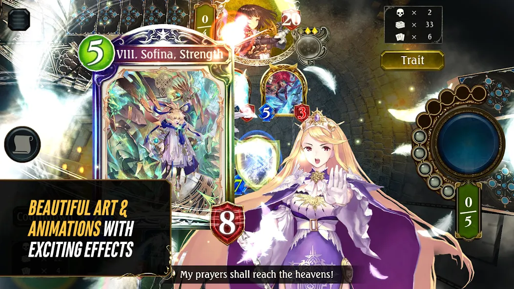 Shadowverse CCG на Андроид — Мод Безлимитная мана и открыты карты — скриншот 1