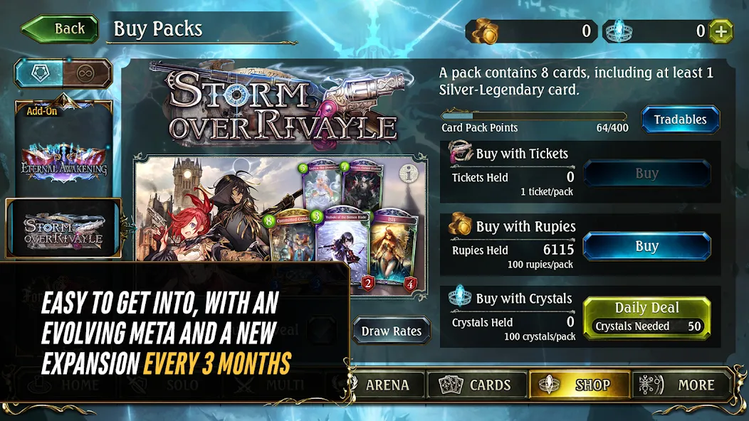 Shadowverse CCG на Андроид — Мод Безлимитная мана и открыты карты — скриншот 4