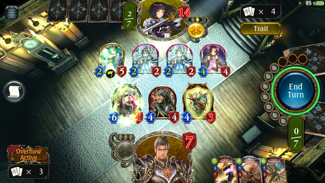 Shadowverse CCG на Андроид — Мод Безлимитная мана и открыты карты — скриншот 5