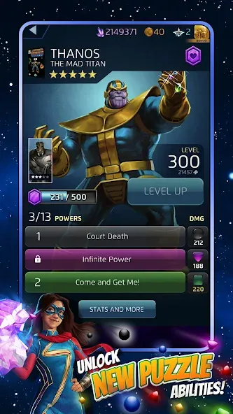 MARVEL Puzzle Quest: Hero RPG на Андроид — Безлимитные ресурсы и герои — скриншот 3