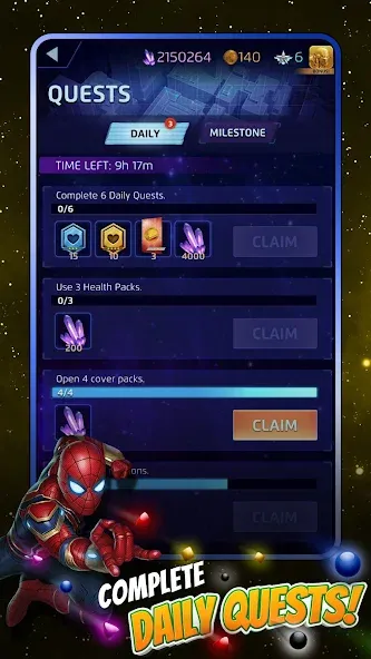 MARVEL Puzzle Quest: Hero RPG на Андроид — Безлимитные ресурсы и герои — скриншот 5