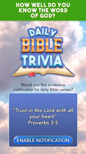 Daily Bible Trivia Bible Games на Андроид — Открыты все викторины и подсказки — скриншот 3