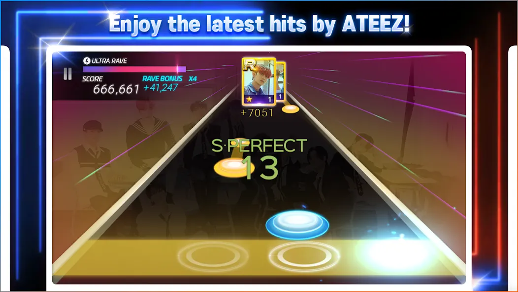 Скачать SUPERSTAR ATEEZ MOD APK — Безлимитные алмазы и все песни открыты — скриншот 3