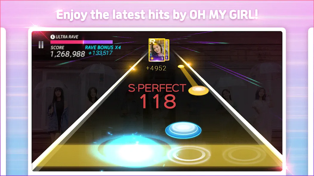 SUPERSTAR OH MY GIRL на Андроид — Мод Безлимитные алмазы и открыты все карты — скриншот 3