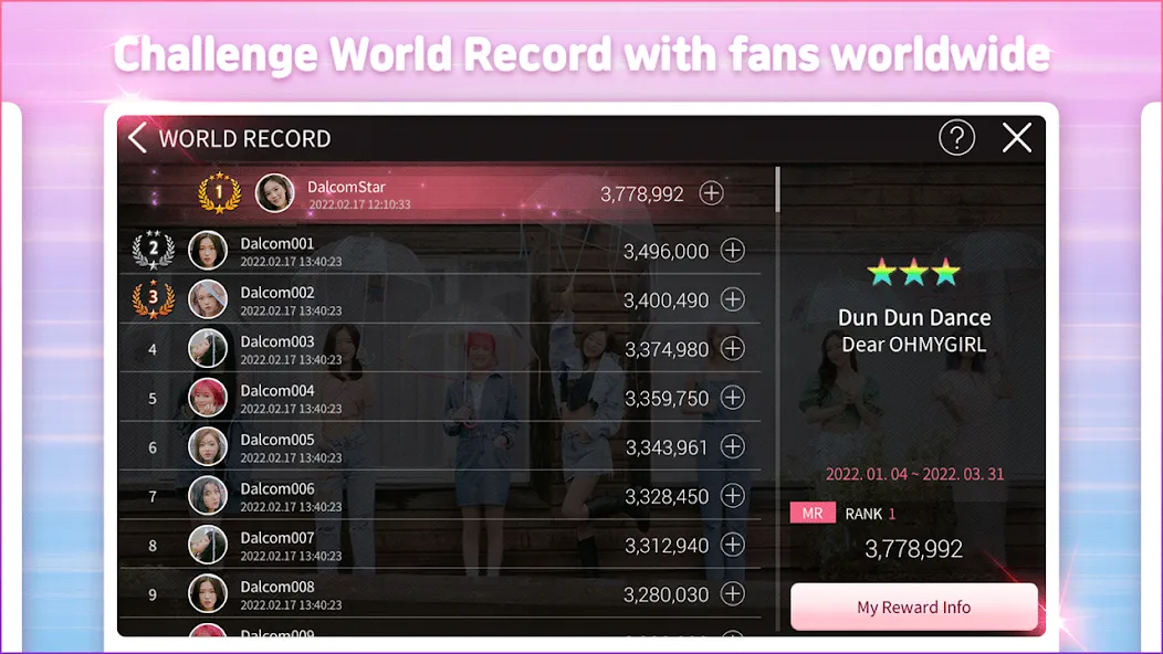 SUPERSTAR OH MY GIRL на Андроид — Мод Безлимитные алмазы и открыты все карты — скриншот 4