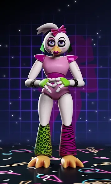 Glamrock Chica Workshop Glitch MOD — Глитч в мастерской чики на Андроид — скриншот 2 Glamrock Chica Workshop Glitch MOD — Глитч в мастерской чики на Андроид — скриншот 2