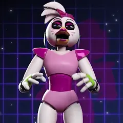 Glamrock Chica Workshop Glitch MOD — Глитч в мастерской чики на Андроид