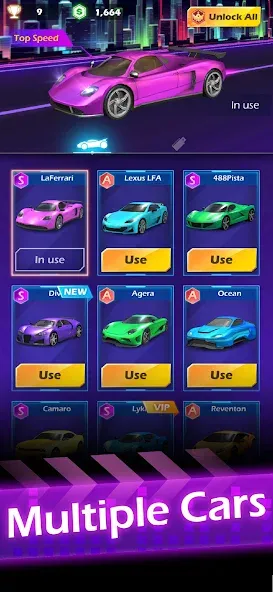 Beat Racing MOD — Безлимитные деньги и все машины открыты на Андроид — скриншот 5 Beat Racing MOD — Безлимитные деньги и все машины открыты на Андроид — скриншот 5