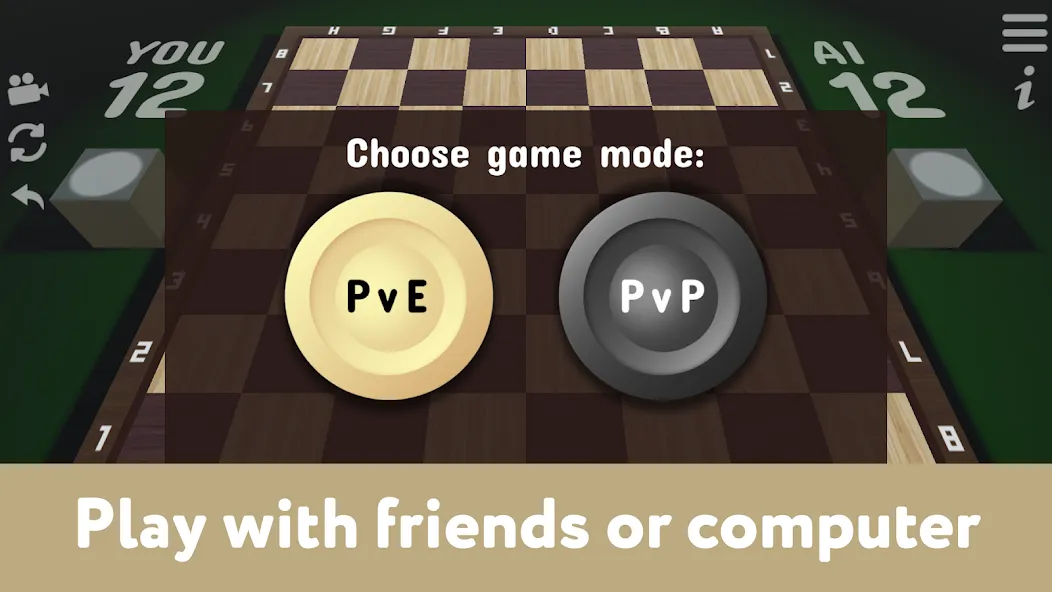 Скачать Checkers for two - Draughts на Андроид — Игра вдвоём без рекламы — скриншот 2