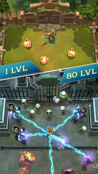 Heroics Epic Legend of Archero MOD APK на Android — Безлимитные деньги и энергии — скриншот 2