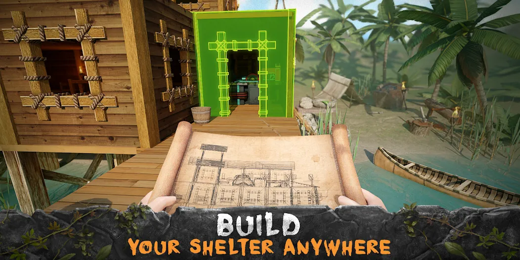 Скачать Survival Island: Survivor EVO на Андроид — Безлимитные ресурсы и здоровье — скриншот 1