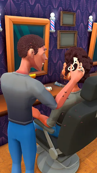 Fade Master 3D: Barber Shop — Безлимитные деньги и всё открыто — скриншот 3