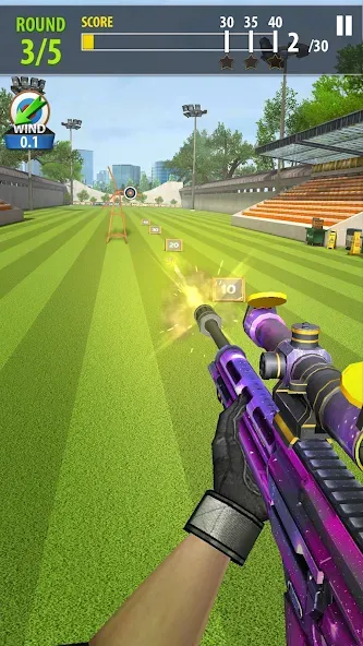 Shooting Battle MOD APK на Android — Безлимитные патроны и здоровье — скриншот 1