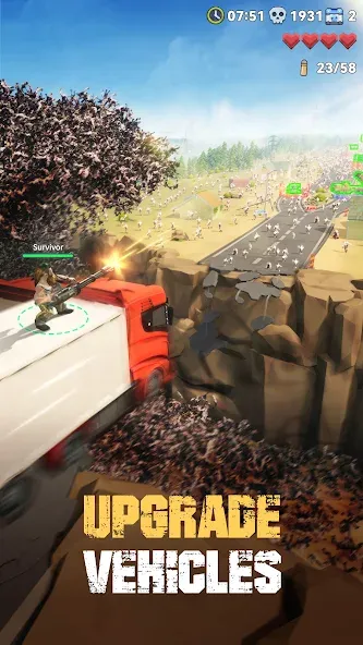 Скачать Zombie Waves MOD APK — Безлимитные ресурсы и мощное оружие — скриншот 2