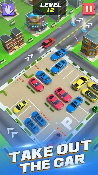 Скачать взломанную Unblock It Car Puzzle Game — Без рекламы и все уровни открыты — скриншот 1