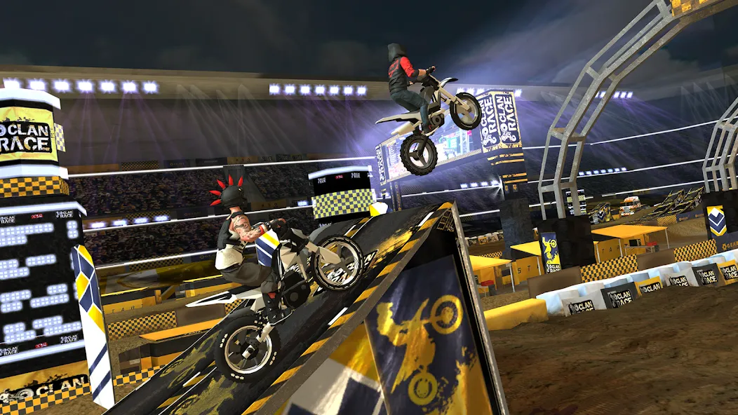 Скачать Clan Race: PVP Motocross races MOD APK — Много денег и все открыто — скриншот 1