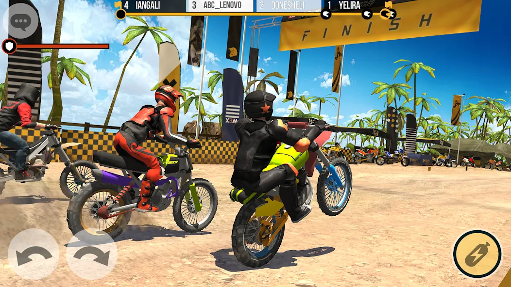 Скачать Clan Race: PVP Motocross races MOD APK — Много денег и все открыто — скриншот 2