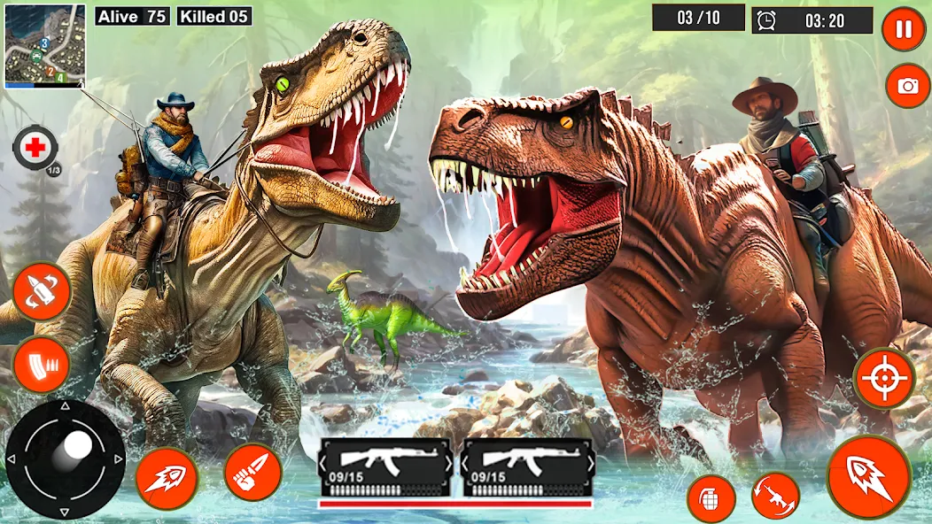 Скачать Real Dino Hunter 3D Gun Games — Модификация Безлимитные патроны и оружие — скриншот 2 Скачать Real Dino Hunter 3D Gun Games — Модификация Безлимитные патроны и оружие — скриншот 2