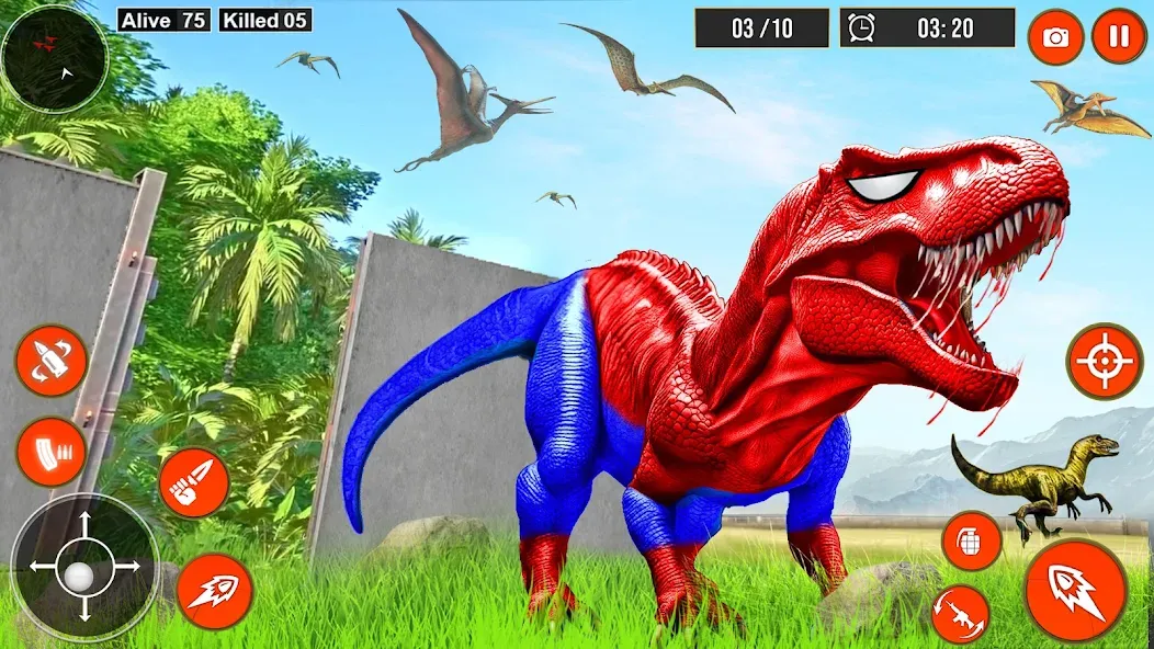 Скачать Real Dino Hunter 3D Gun Games — Модификация Безлимитные патроны и оружие — скриншот 3 Скачать Real Dino Hunter 3D Gun Games — Модификация Безлимитные патроны и оружие — скриншот 3