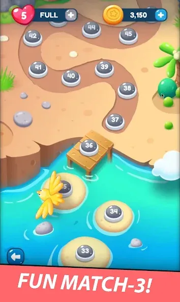 Match Blast Puzzle 3 на Андроид — Мод Безлимитные деньги и все уровни открыты — скриншот 1