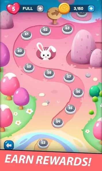 Match Blast Puzzle 3 на Андроид — Мод Безлимитные деньги и все уровни открыты — скриншот 5