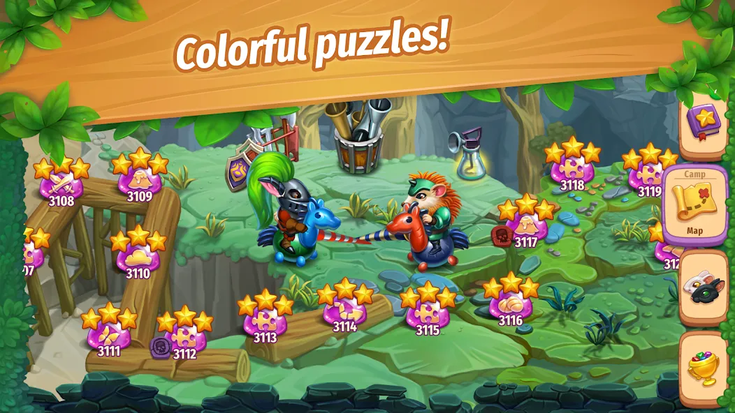 Скачать взломанную Strongblade: Match 3 Game — Безлимитные деньги и жизни — скриншот 4 Скачать взломанную Strongblade: Match 3 Game — Безлимитные деньги и жизни — скриншот 4