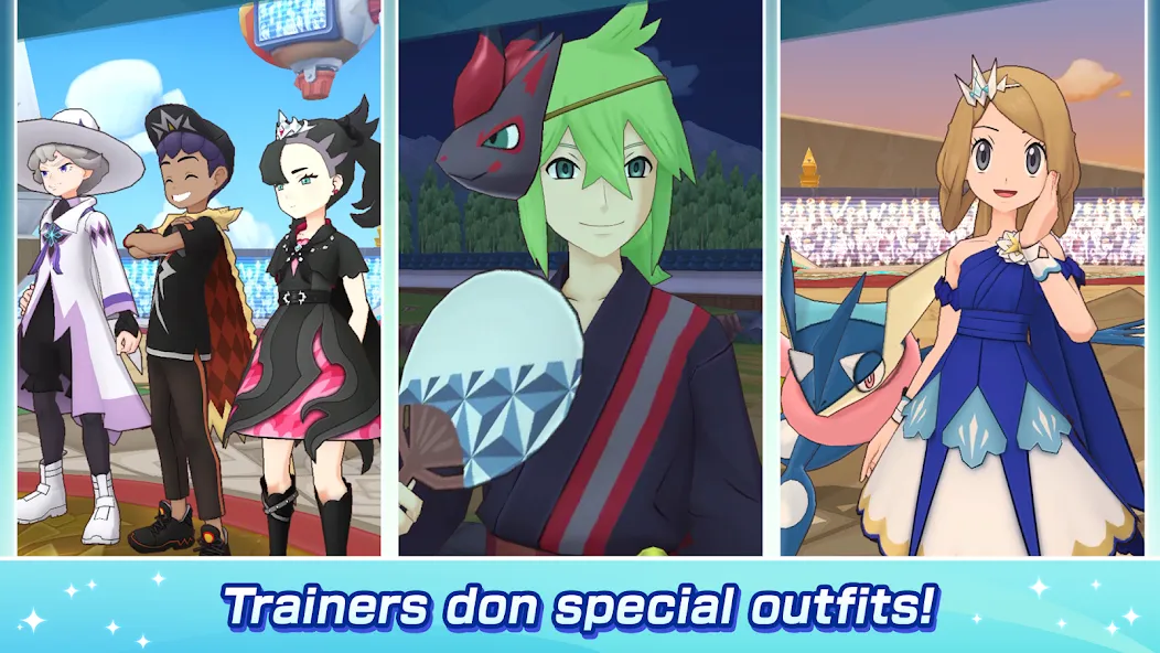 Pokémon Masters EX MOD APK на Android — Безлимитные кристаллы и усиленные синхропары — скриншот 4