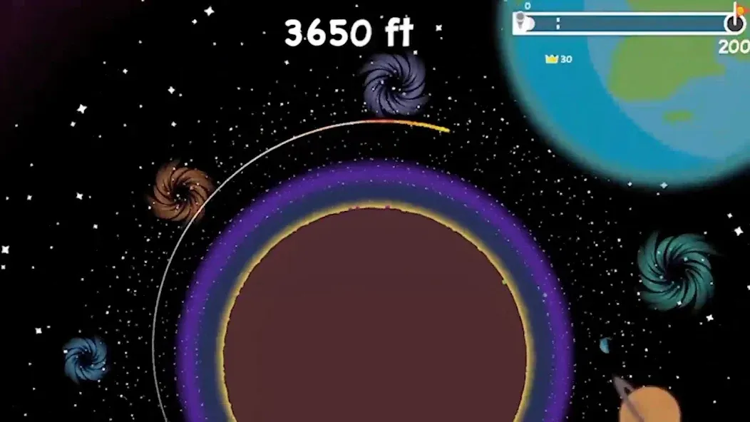 Golf Orbit: Oneshot Golf Games на Андроид — Мод Безлимитные деньги и открыты все уровни — скриншот 3