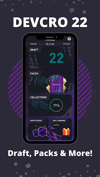 DEVCRO 22 - Draft, Packs — Мод: Безлимитные монеты и открыты паки — скриншот 5