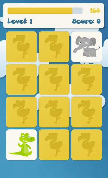 Скачать Animals memory game for kids с модом — Все животные и уровни открыты — скриншот 3