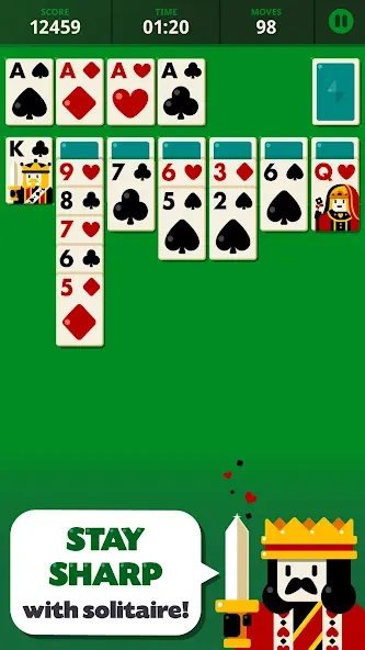 Solitaire: Decked Out — Взломанная версия (Безлимитные подсказки и отмены ходов) — скриншот 1 Solitaire: Decked Out — Взломанная версия (Безлимитные подсказки и отмены ходов) — скриншот 1
