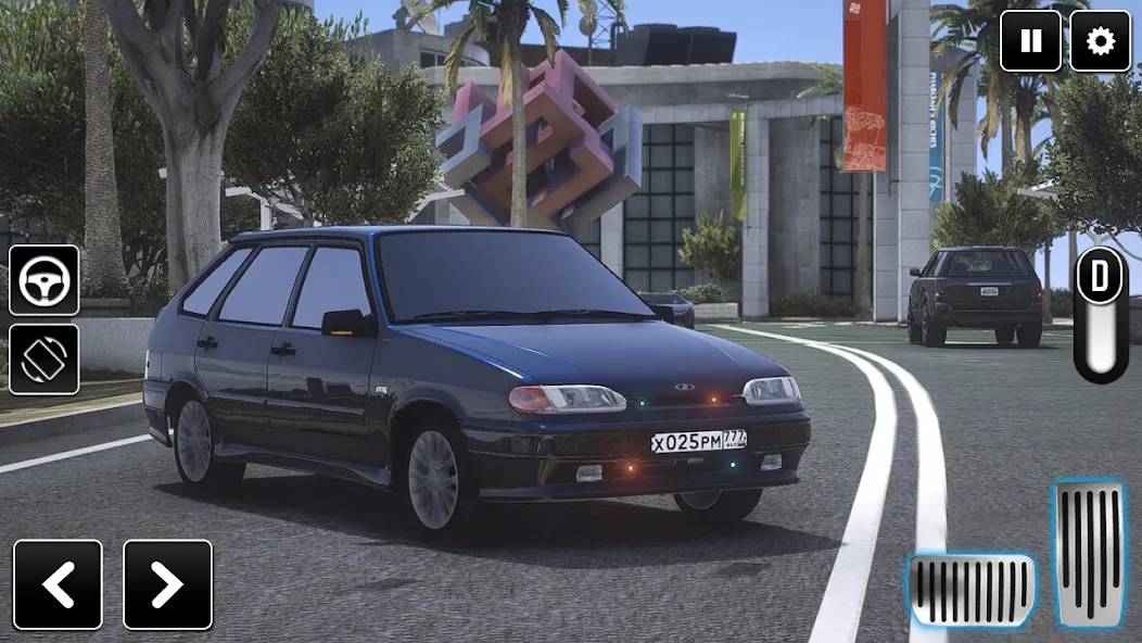 2114 Car Driving: Lada sedan (Мод Безлимитные деньги и топливо) — скриншот 2