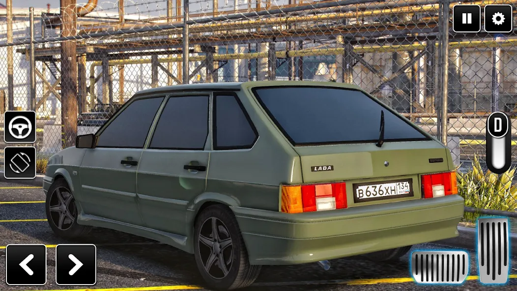 2114 Car Driving: Lada sedan (Мод Безлимитные деньги и топливо) — скриншот 3