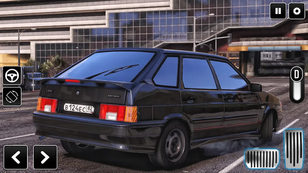 2114 Car Driving: Lada sedan (Мод Безлимитные деньги и топливо) — скриншот 4