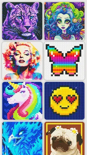 Diamond Painting by Number (Мод Безлимитные алмазы и все наборы) — скриншот 1