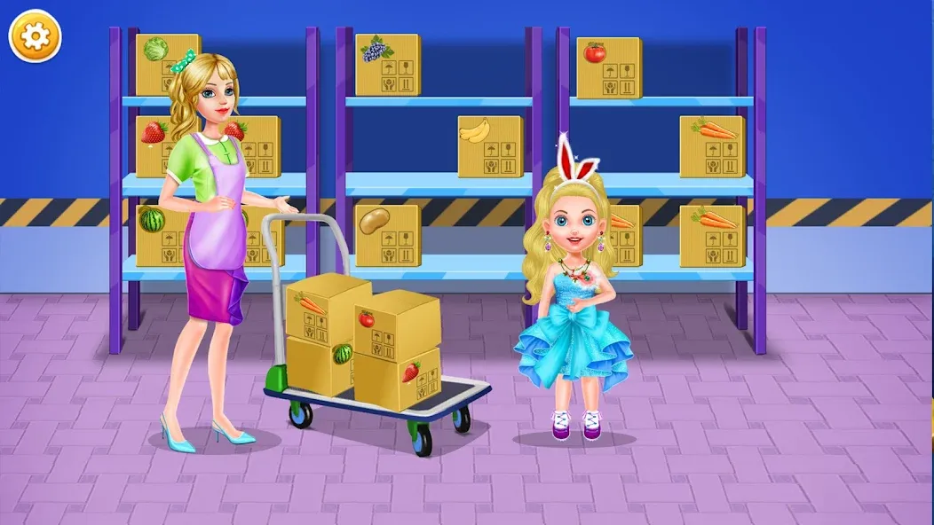 Взломанная Mall Shopping with Diana на Андроид — Открыты все магазины и уровни — скриншот 4