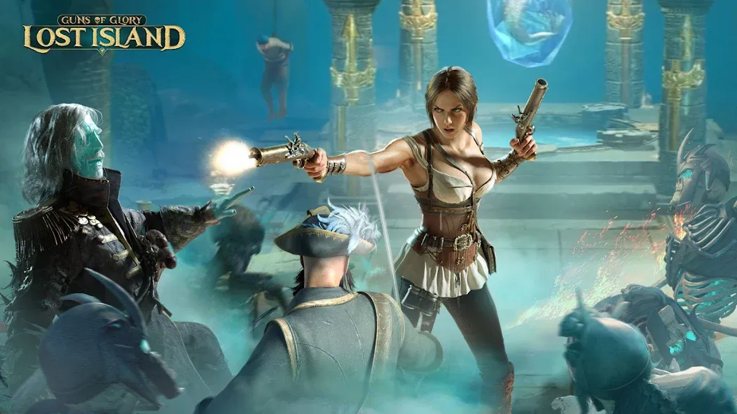 Guns of Glory: Lost Island на Андроид — Безлимитные ресурсы и ускоренное строительство — скриншот 2