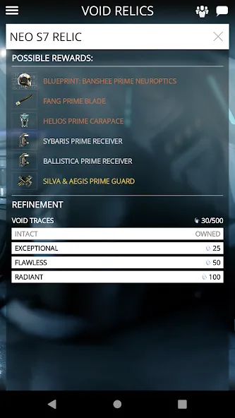 Скачать взломанную Warframe Companion — Все функции разблокированы — скриншот 5