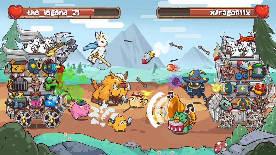 CatnRobot Idle TD: Battle Cat на Андроид — Безлимитные деньги и усиленные башни — скриншот 3