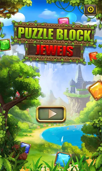 Puzzle Block Jewels — Мод: Без рекламы и бесконечные подсказки — скриншот 1