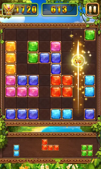 Puzzle Block Jewels — Мод: Без рекламы и бесконечные подсказки — скриншот 4