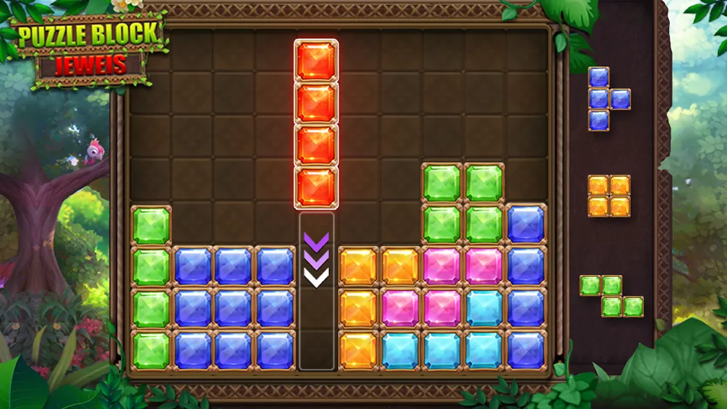 Puzzle Block Jewels — Мод: Без рекламы и бесконечные подсказки — скриншот 5