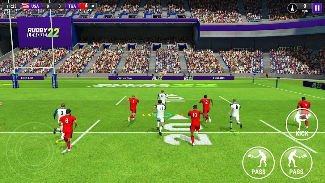 Rugby League 22 MOD — Безлимитные деньги и все команды открыты на Андроид — скриншот 1 Rugby League 22 MOD — Безлимитные деньги и все команды открыты на Андроид — скриншот 1