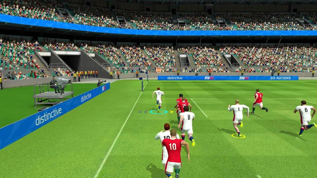 Rugby Nations 22 MOD APK на Android — Разблокированы команды и безлимитные деньги — скриншот 1