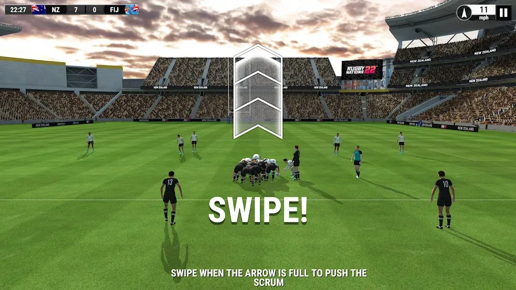 Rugby Nations 22 MOD APK на Android — Разблокированы команды и безлимитные деньги — скриншот 5